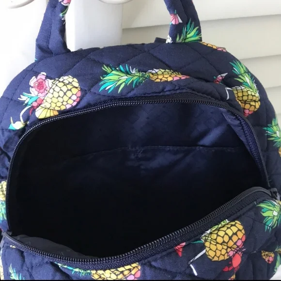 Vera Bradley toucan party pineapple backpack mini - Picture 7 of 9